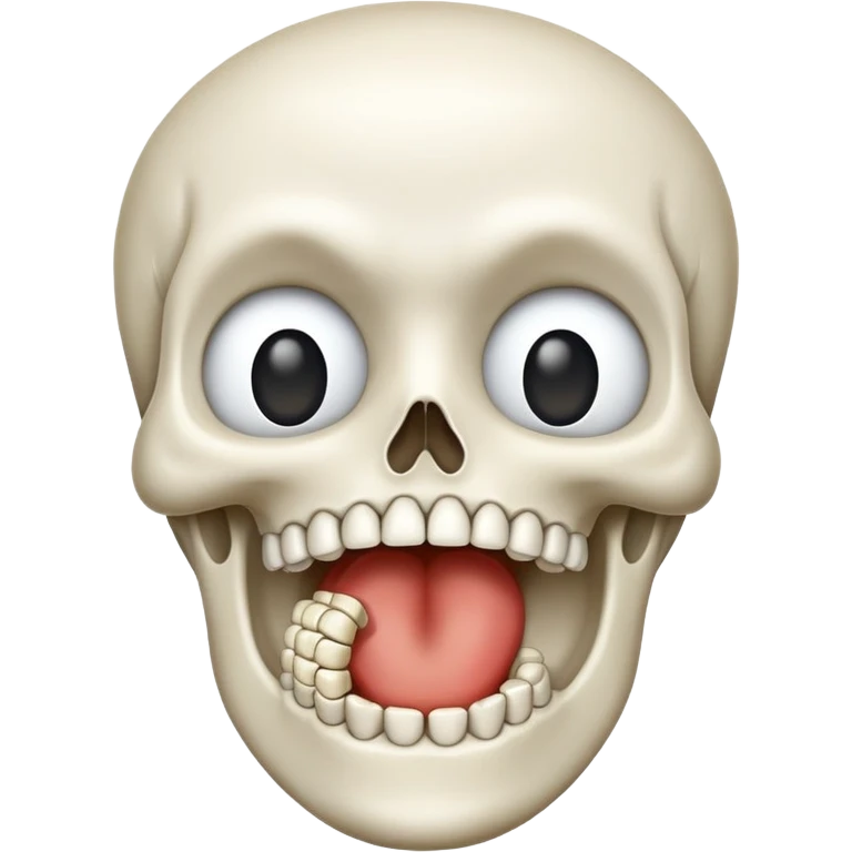 Bone in the mouth emoji emoji