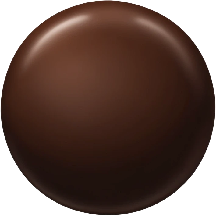 Chocolate ball emoji