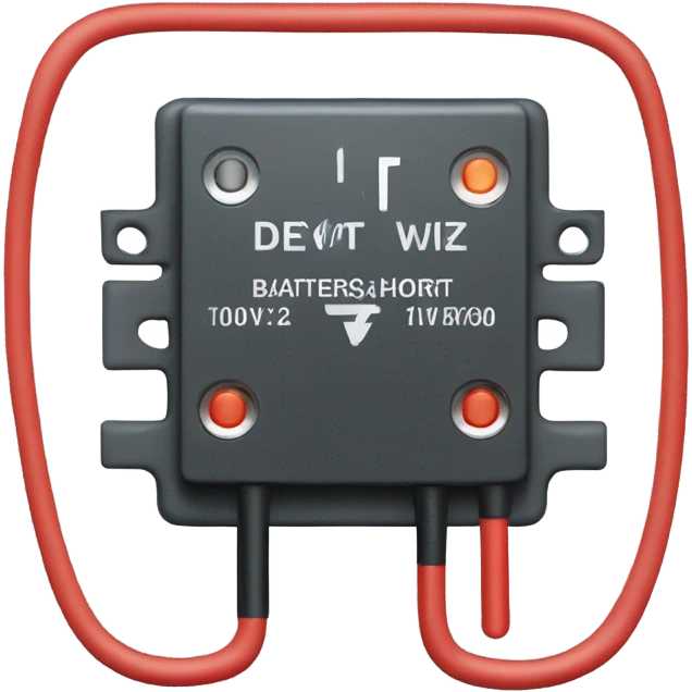 law of ohm: short circuit battery negative to battery positive emoji
