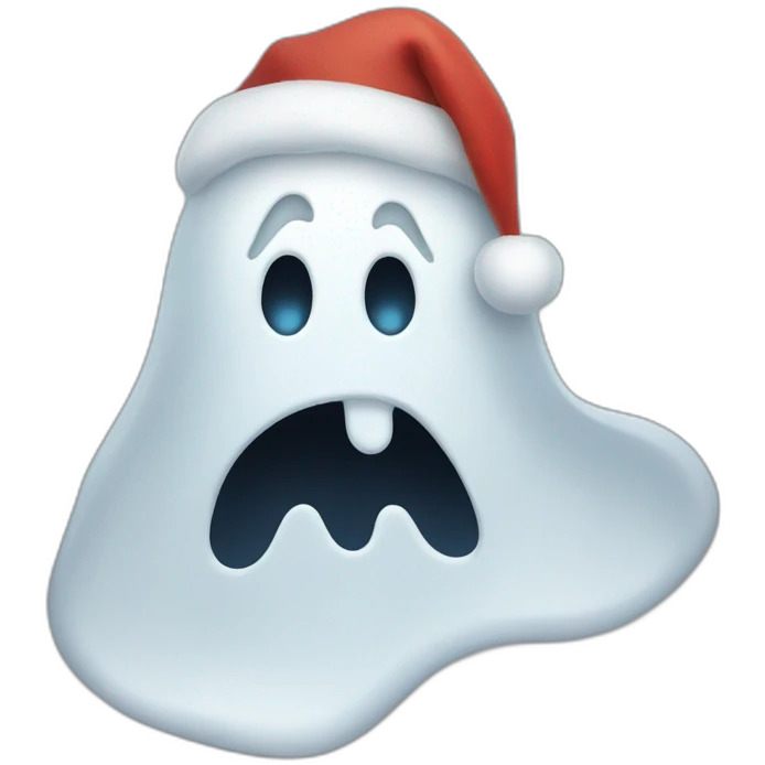 Christmas ghost emoji