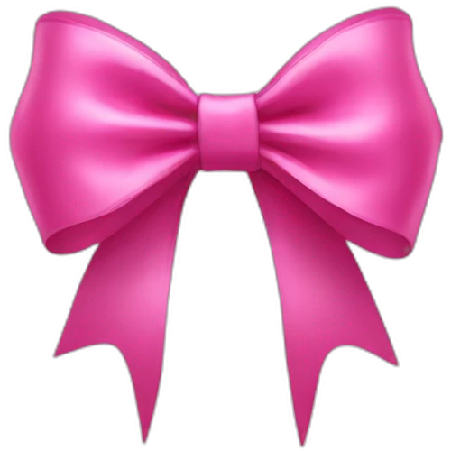 Bow with ♡ emoji