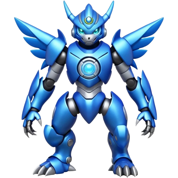 Modern Cyber Lombax-Digimon-Fakémon-creature, full body emoji