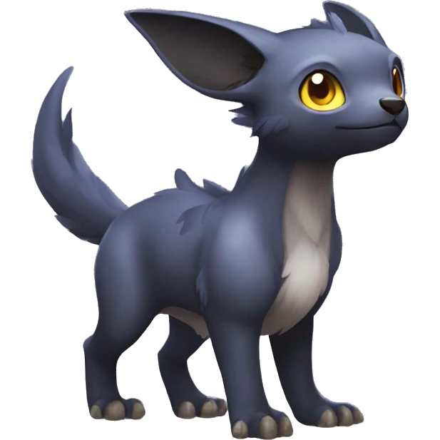 Cute cool dark animal hybrid Fakemon full body emoji