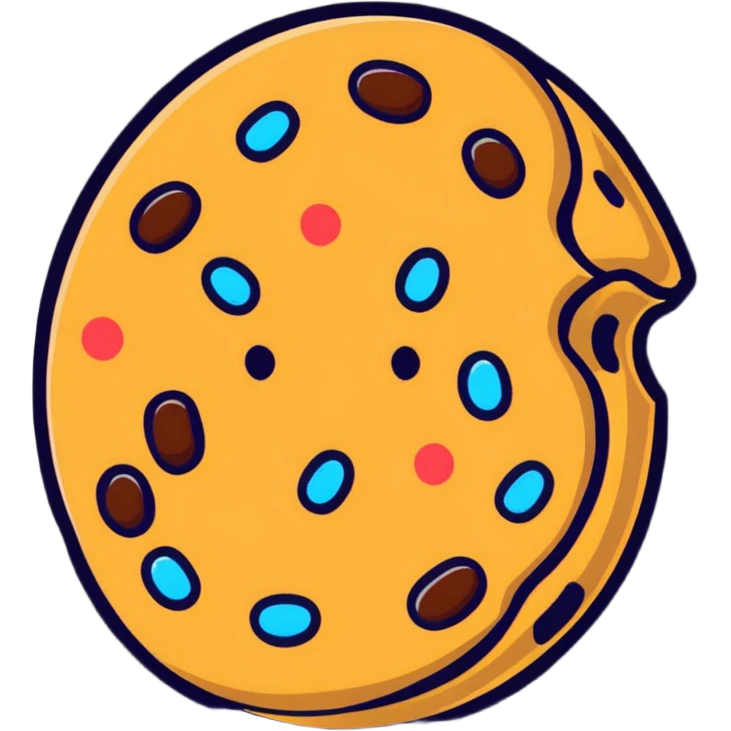 cookie with text emoji