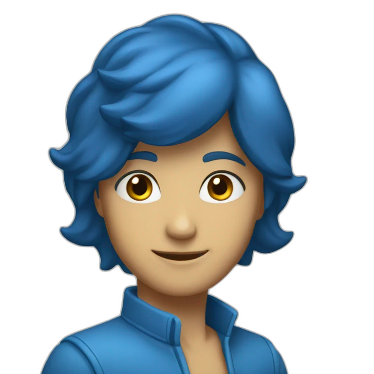 étoile bleu emoji