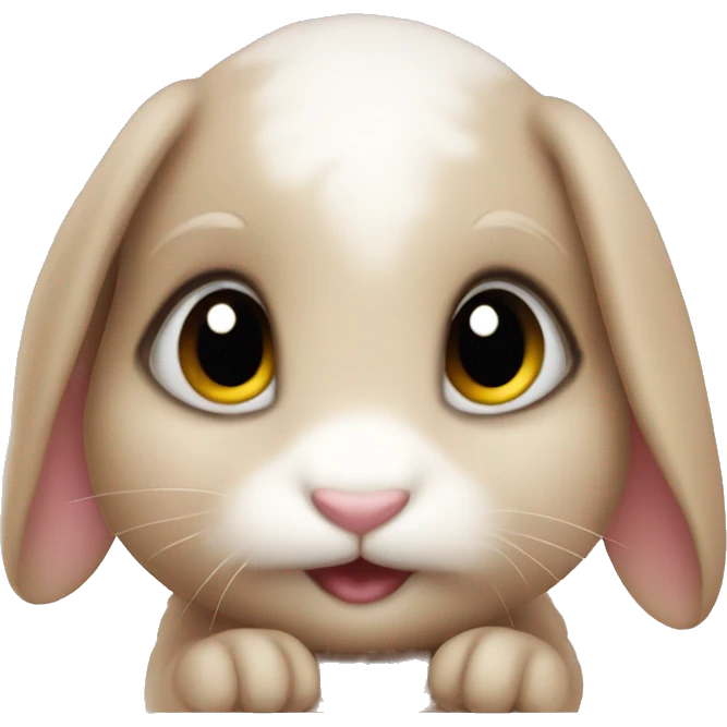 Cute baby bunny emoji