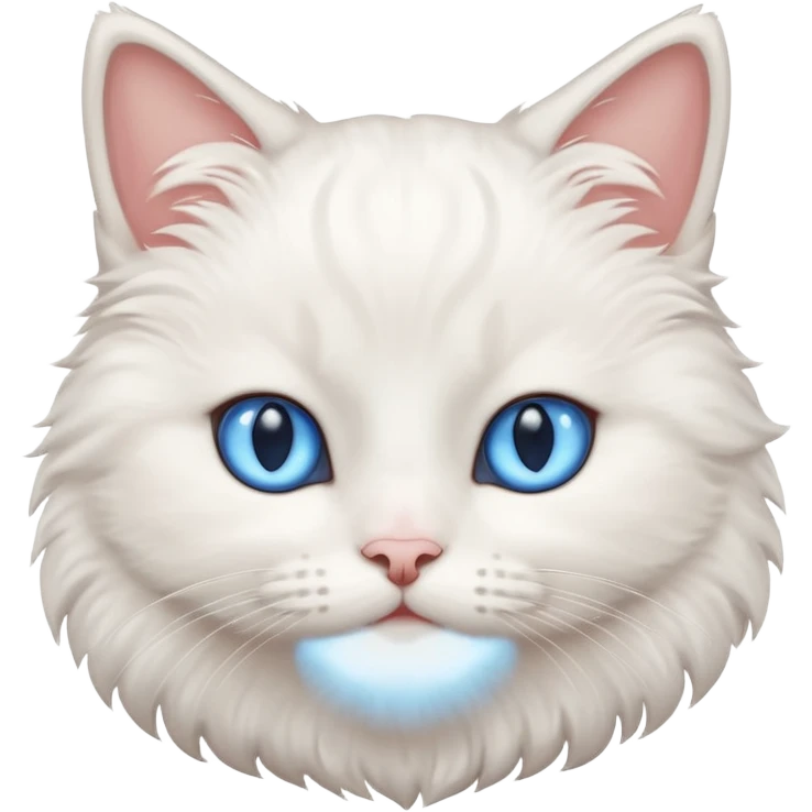 cute cat white emoji