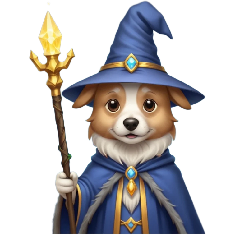 Dog wizard emoji