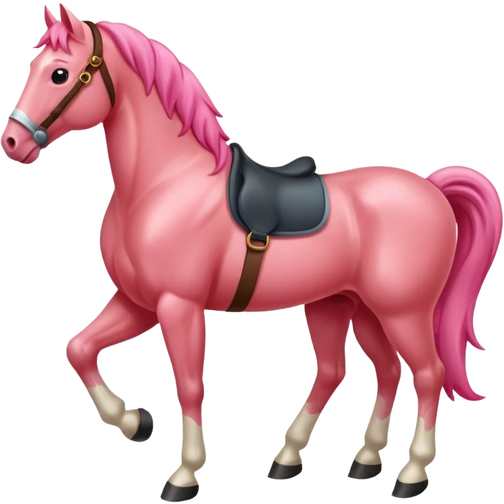 Redpink horse emoji