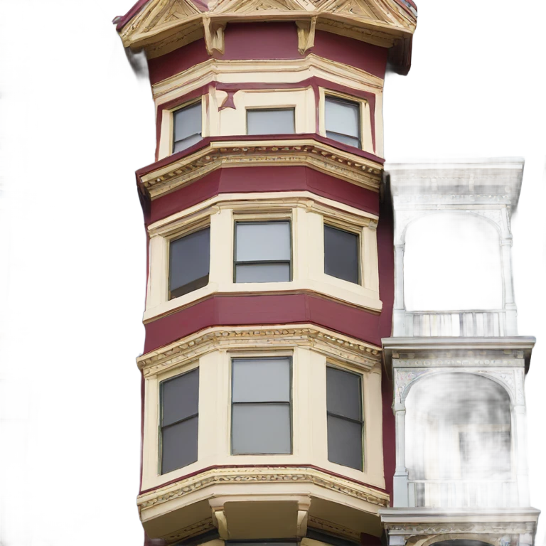 Painted ladies San Francisco emoji
