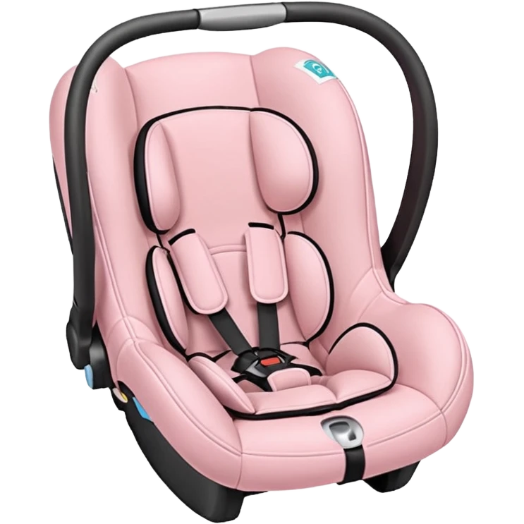 Light pink baby car seat  emoji