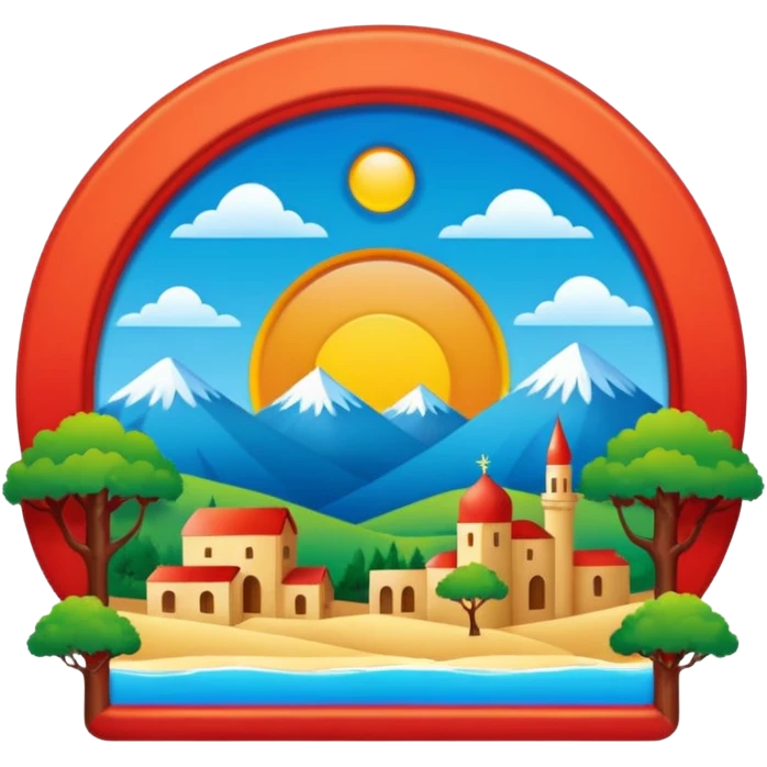 Kürdistan bayrağı ve Alevi bayrağı emoji