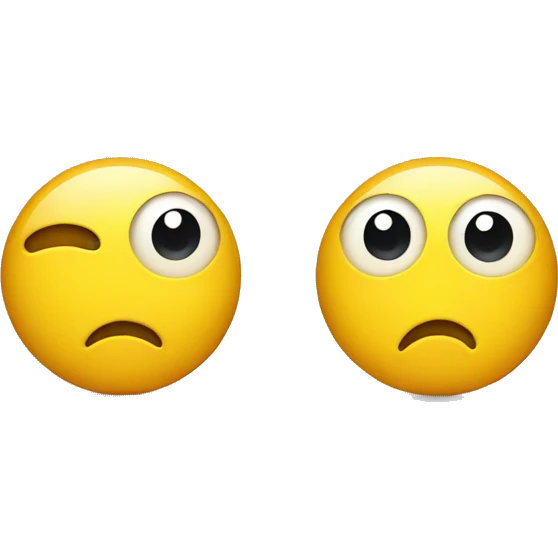 Yellow emoji with eyes looking to the side  emoji