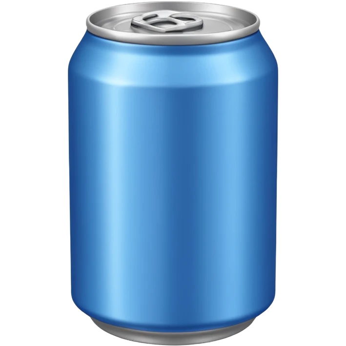 soft drink can, blue, without text emoji