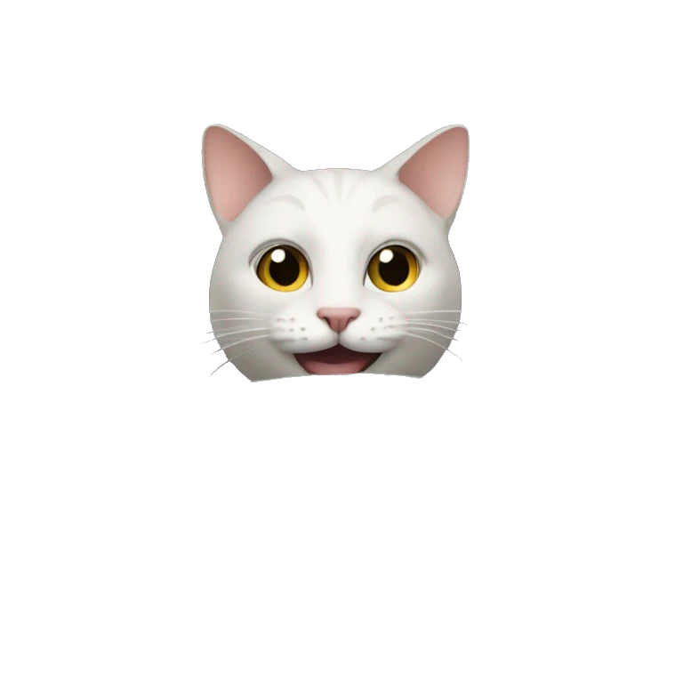 A cat driving a car emoji