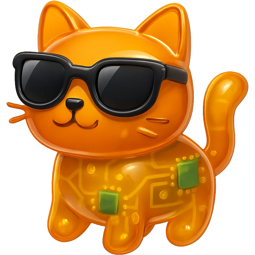 Cat wearing sunglasses emoji