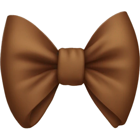 Brown bow emoji