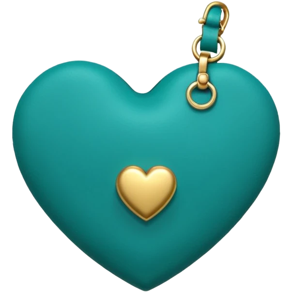 Teal heart with money bag emoji