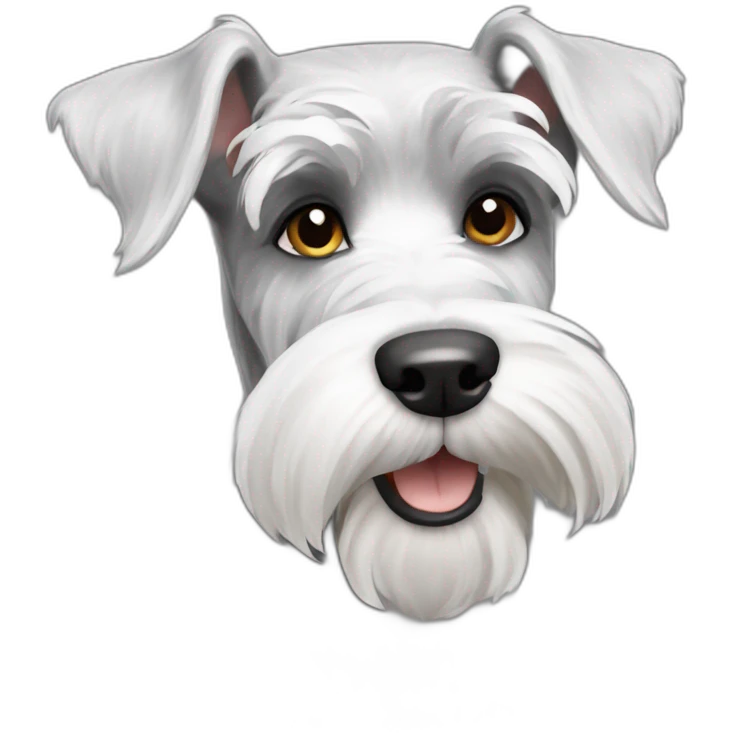 Schnauzer white emoji