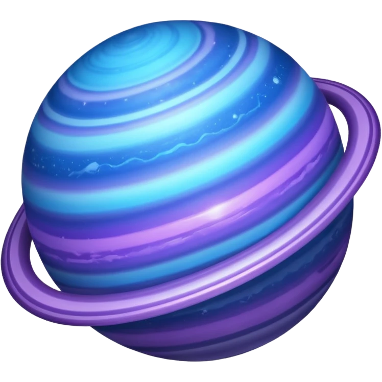 planet with rings. emoji