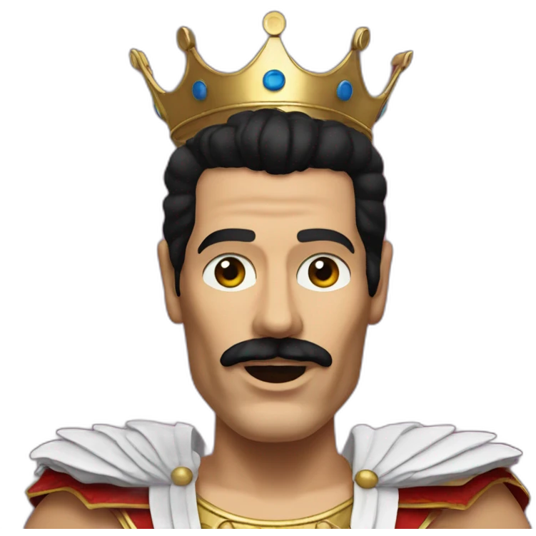 freddy mercury greek god emoji