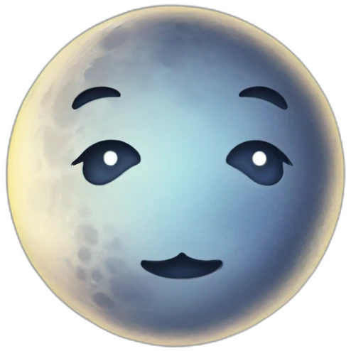 cute moon emoji