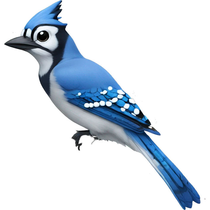 Bluejay on a branch emoji