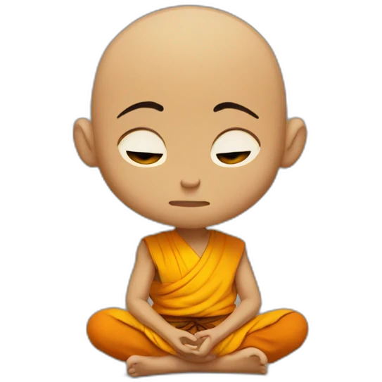 aang meditating emoji