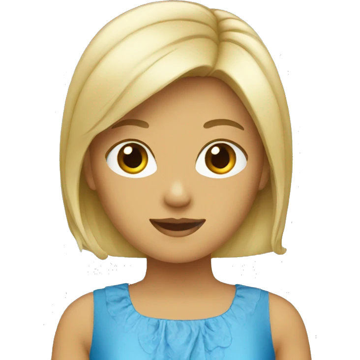 blue dress emoji