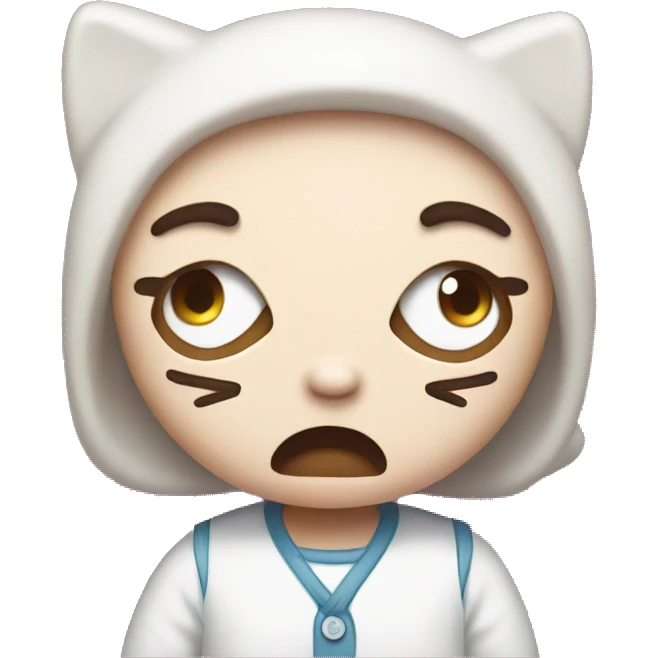 Hello kitty upset emoji emoji