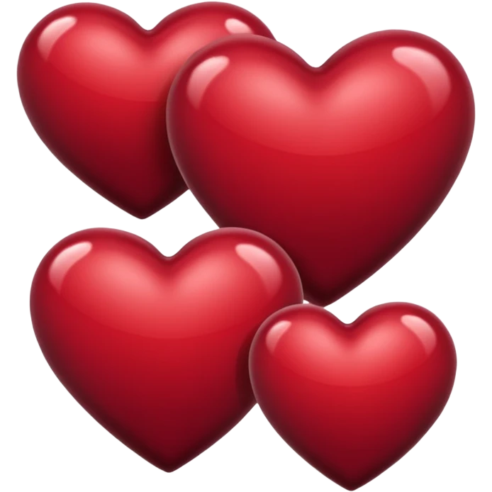 Burgundy red heart emoji