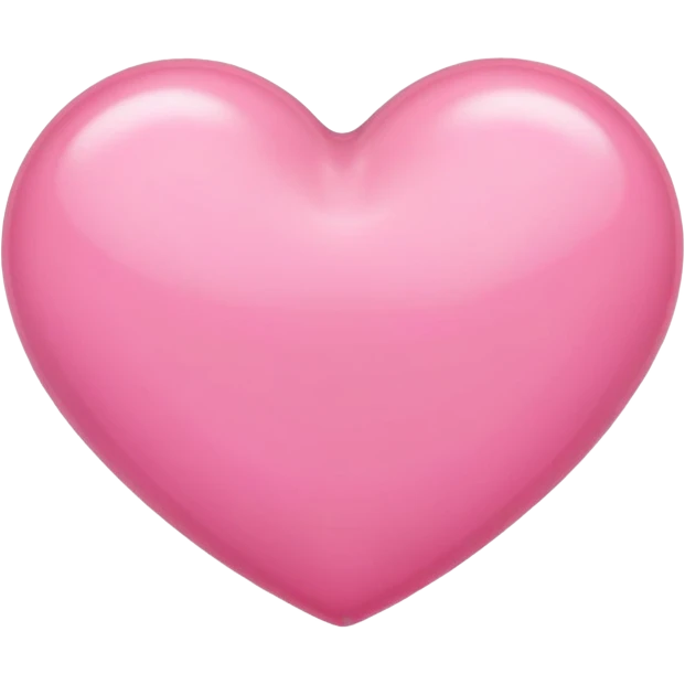 single pink heart emoji