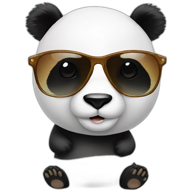 Panda with sunglasses emoji