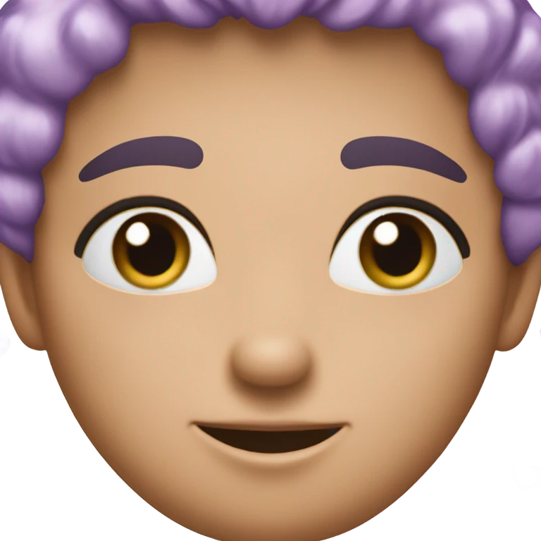 pastel purple sparkle heart  emoji