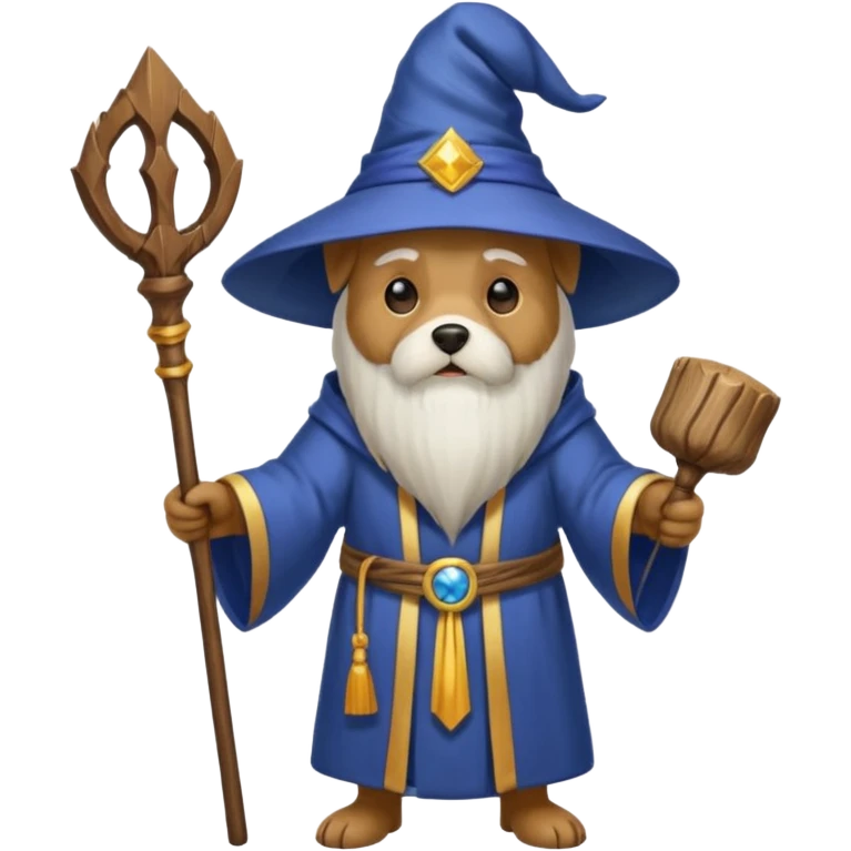 Dog wizard emoji