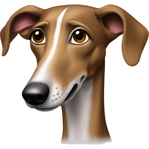Galgo español marrón atigrado  emoji