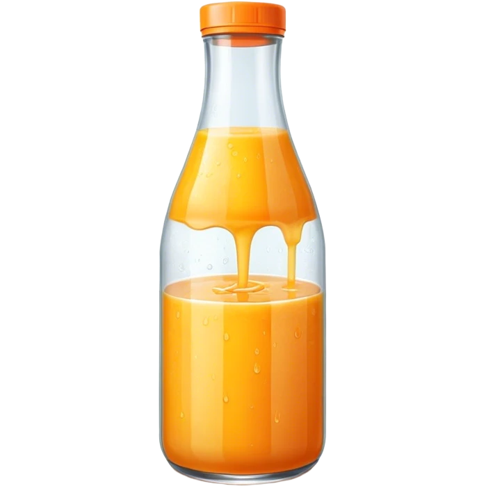 Orange juice bottle emoji