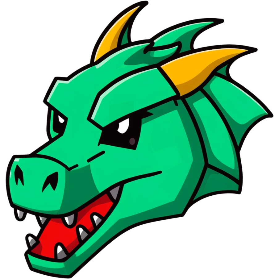 Minecraft dragon head emoji