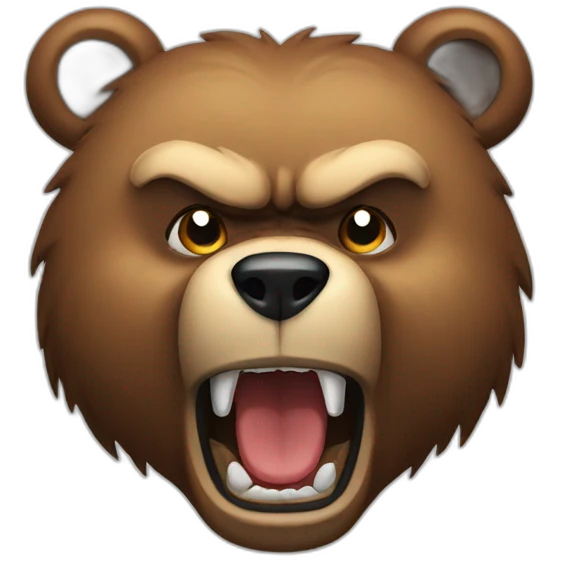 Bear angry emoji
