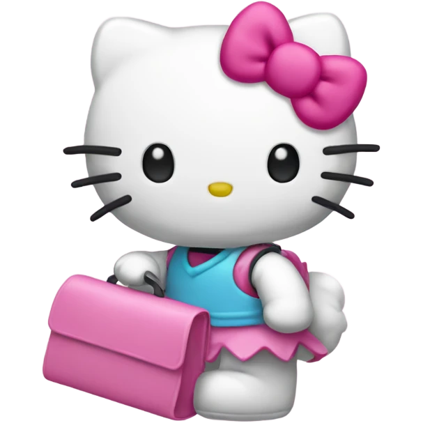 Hello kitty taking the L emoji