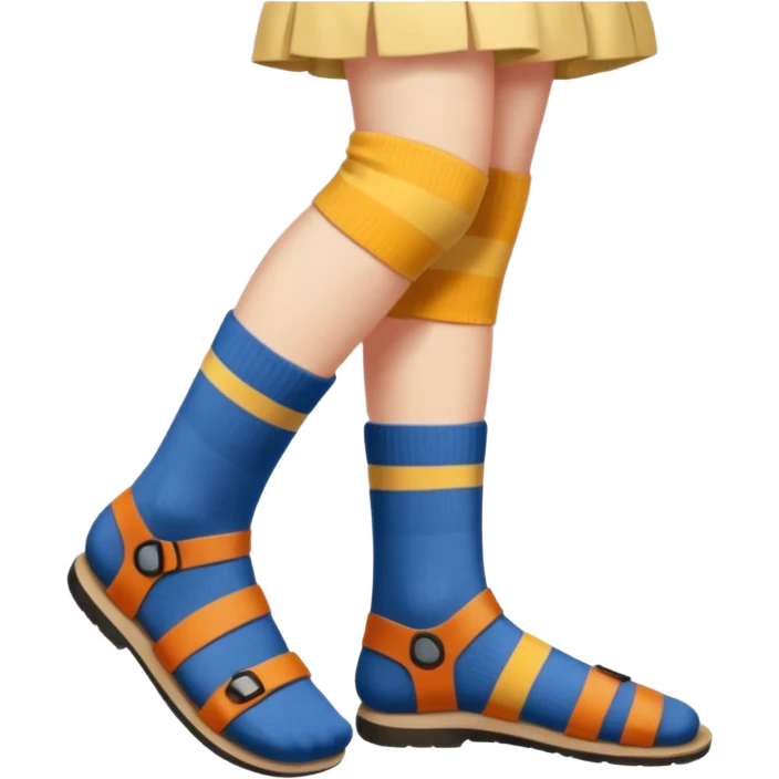 socks on with sandals on emoji