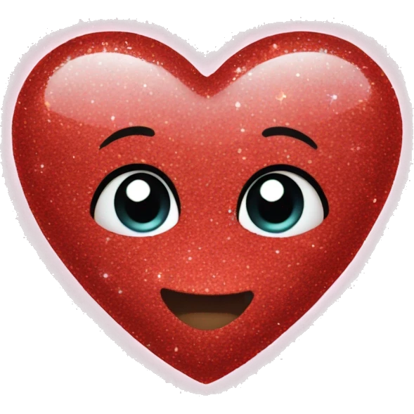 glittery heart emoji