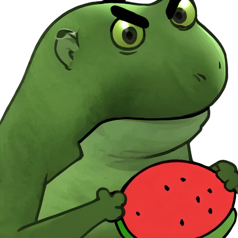 Monkey driving hellcat and eating watermelon  emoji