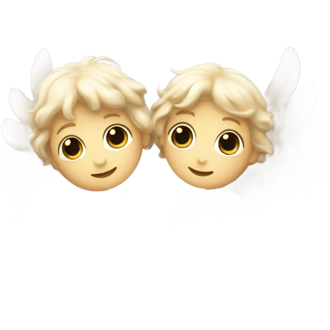Cute angel wing emoji