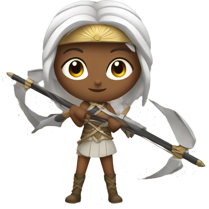 Artemis with her weapons   emoji