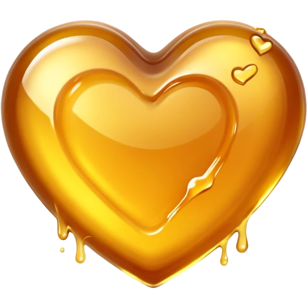 heart made of honey emoji