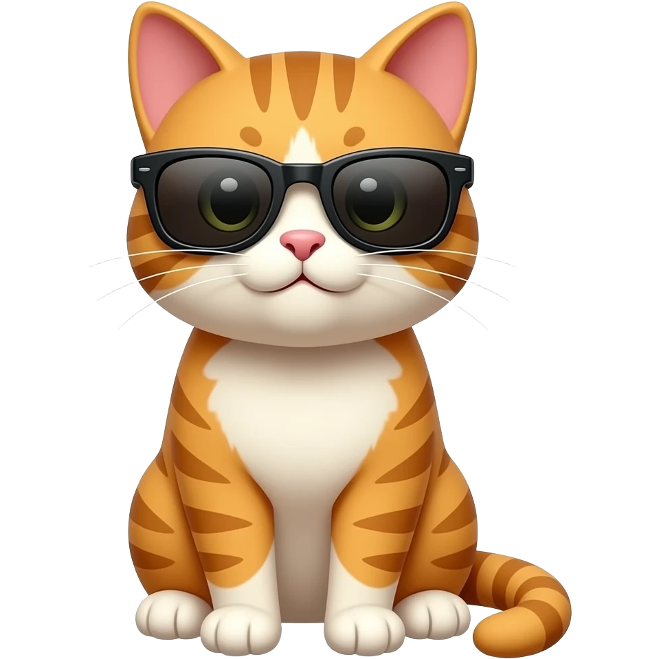 Cat wearing sunglasses emoji