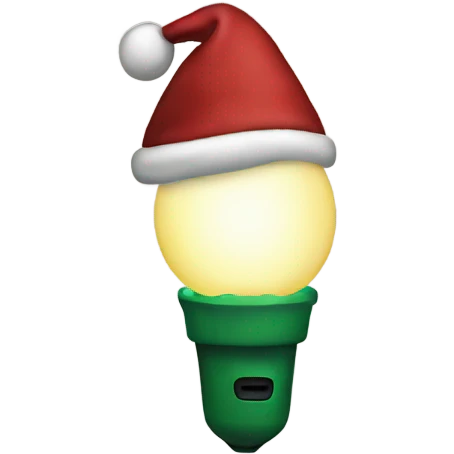 Christmas light emoji