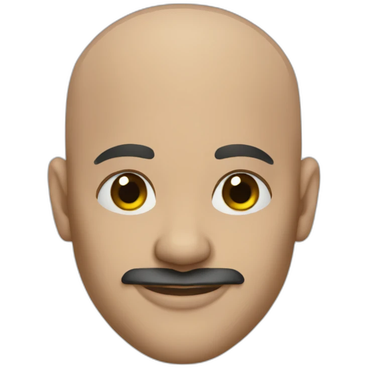 Tattooed bald man emoji