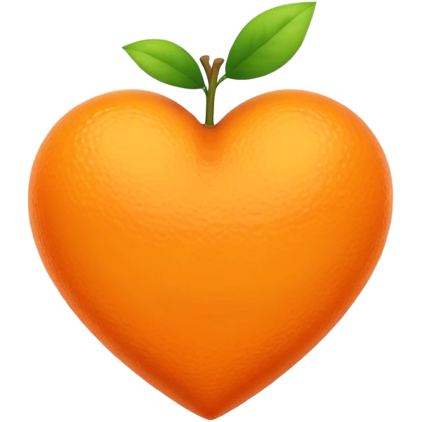 Orange heart emoji
